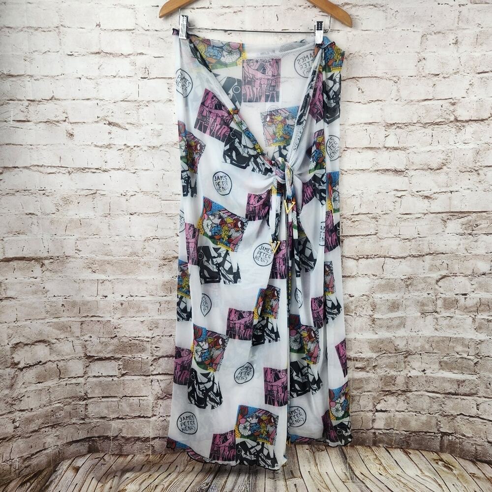 Swiminista x James Peter Henry Superb Long Sarong Art Toss One Size NWT